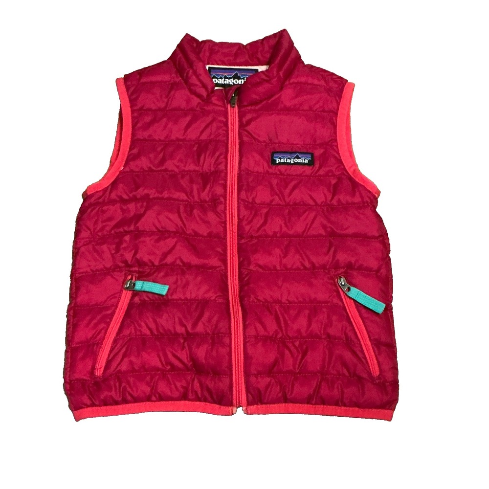 Patagonia Pink Quilted Down Vest Size 2T School Play Casual Packable
